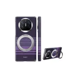Minimalist Style Purple Fabric Right Rotating Stands