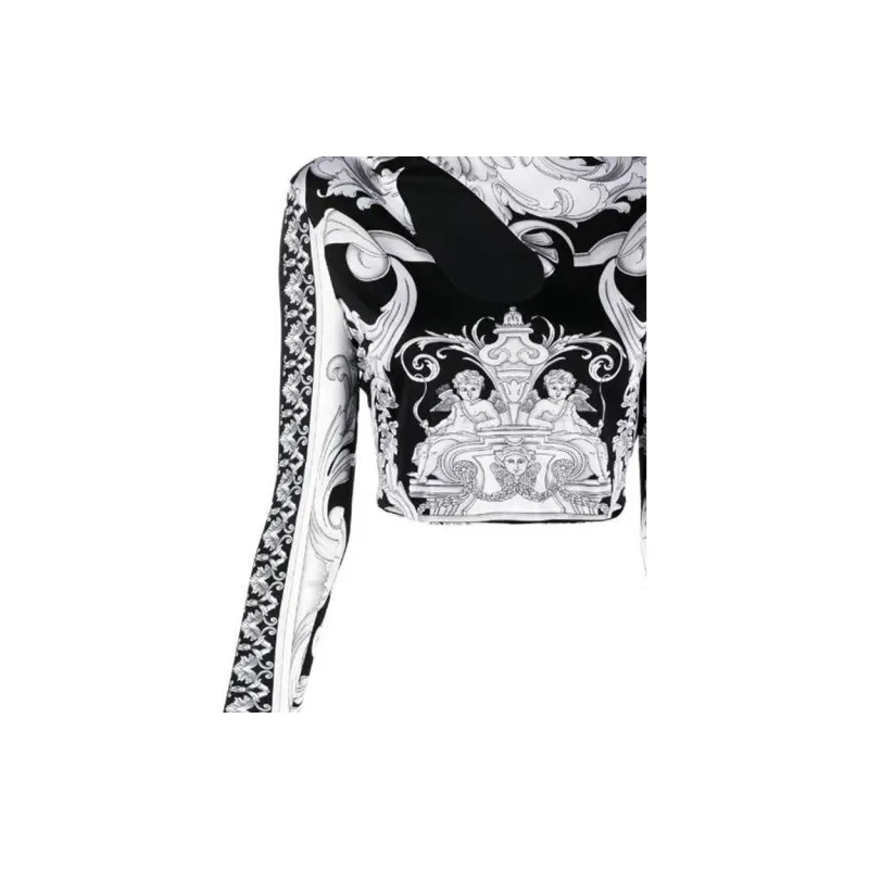 VERSACE Barocco print Crop Top-4