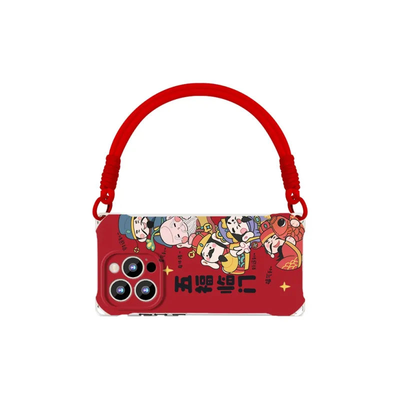 Sen Dog Silicone Material Niche Crossbody Phone Cases Compatible With IPhone 16 Pro Max/Pro/Plus/15/14/13-6
