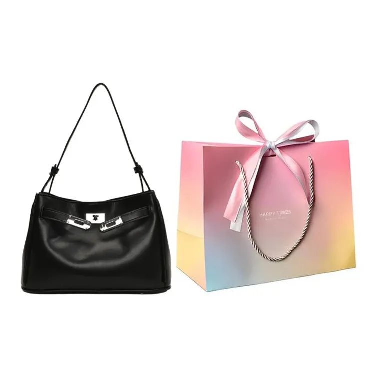 Yalu PU Shoulder Bag, Handbag Regular Women's Black/Red/Brown/Coffee-0