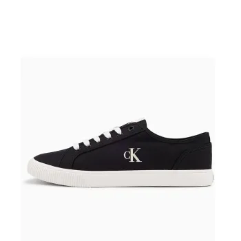 CALVIN KLEIN Low Top Canvas Shoes Men's Black/White