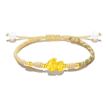 SINO GEM Gold Bracelet Unisex