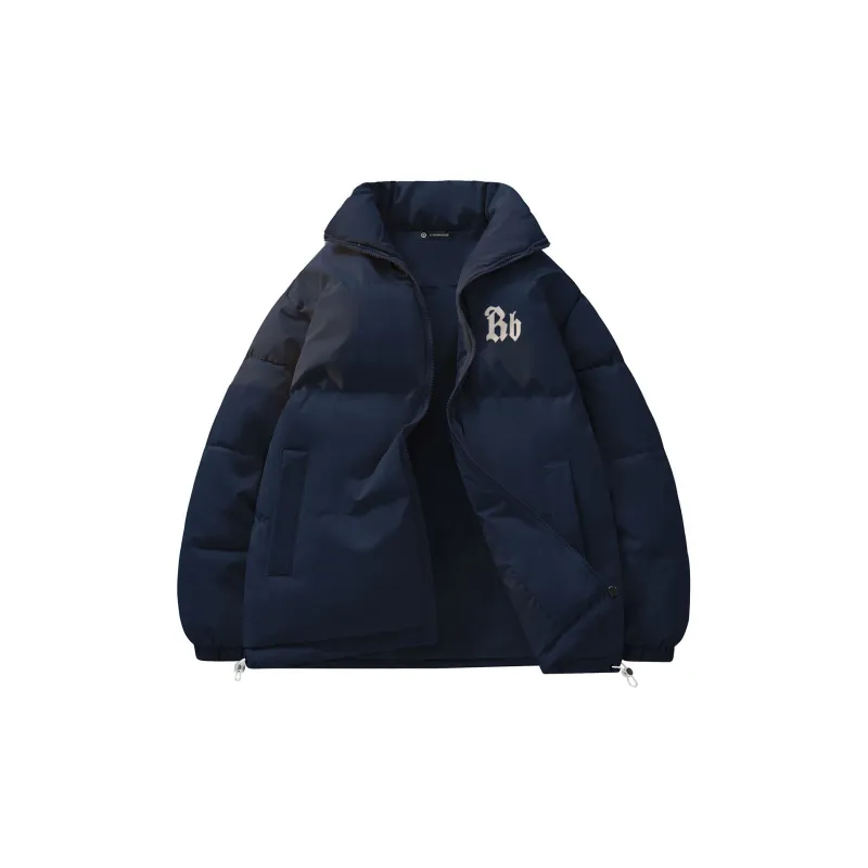 ROBINHOOD Puffer Jacket Unisex Black Pink-11