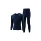 Navy Blue Crew Neck Clothing Sets