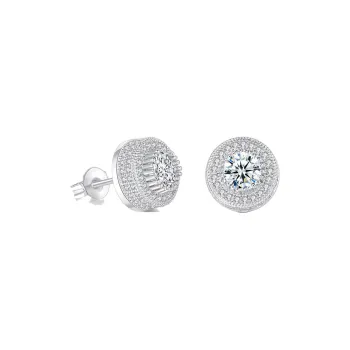 Vegetarian Alloy Stud Earrings Men's