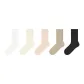 5 Pack (White+Ecru+Light Pink+Khaki+Black)
