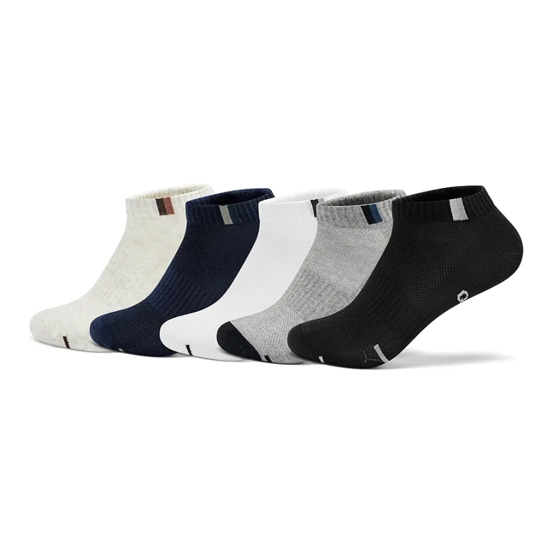 QIAODAN No Show Socks Men's 5 Pack-0