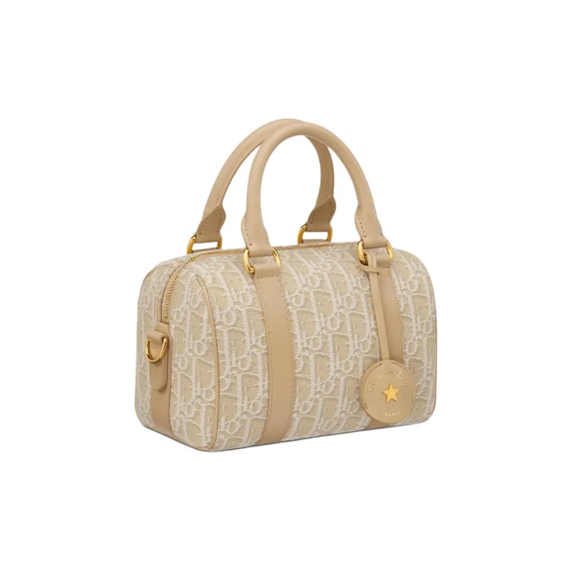 DIOR Groove Cotton Shoulder Bag Crossbody Bag Handbag Women's Natural-2