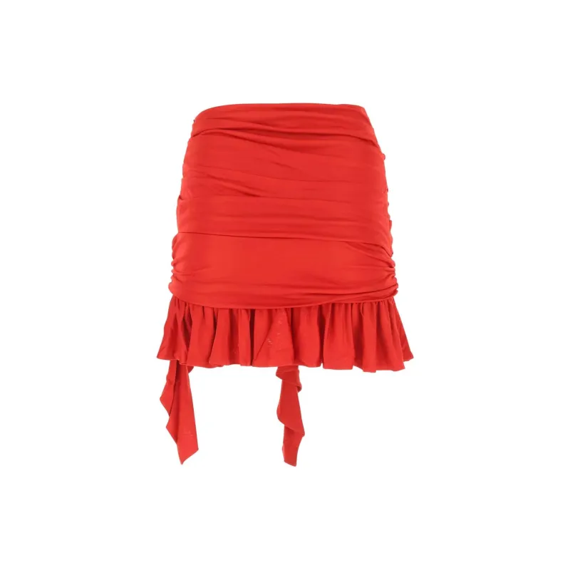 ANDREĀDAMO Drap Detailed Mini Skirt-1