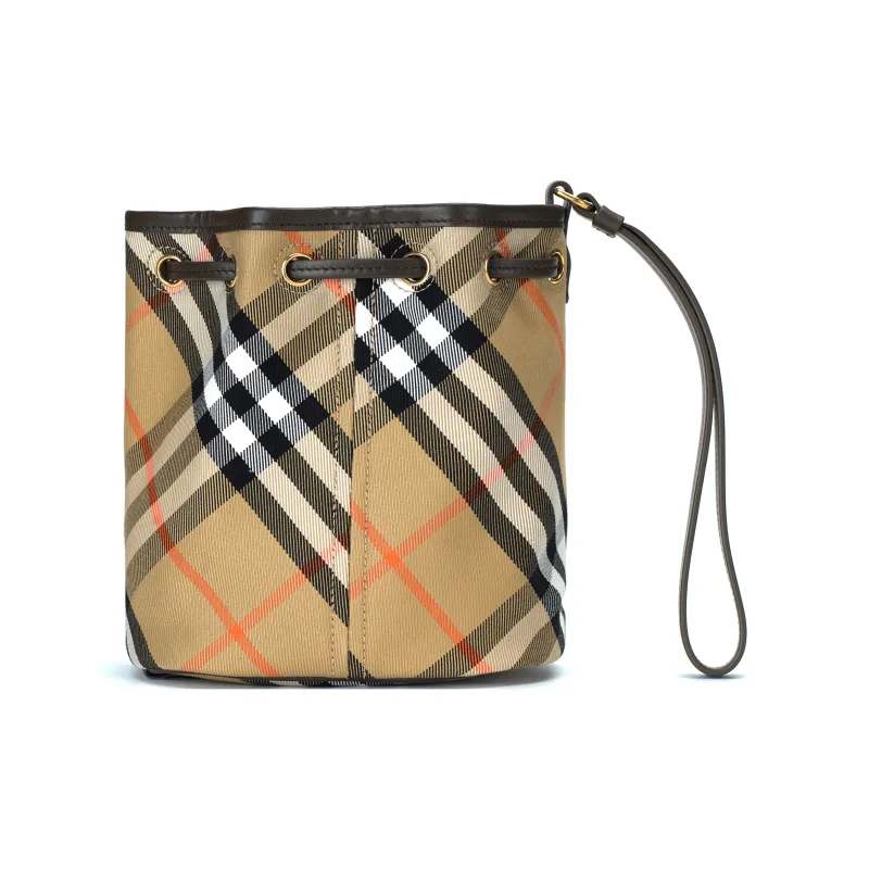 Burberry Cotton Clutch Women's Sand-5