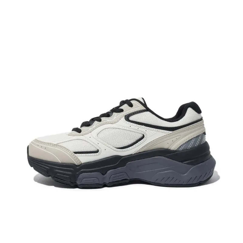 FILA Ranger Anti Slip And Wear Resistant Breathable Low Top Casual Shoes Unisex Beige Black-1