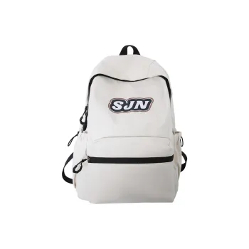 GOBLIN SHARKS 1759 Nylon Backpack Large Size Unisex White/Black/Khaki/Blue/Pink
