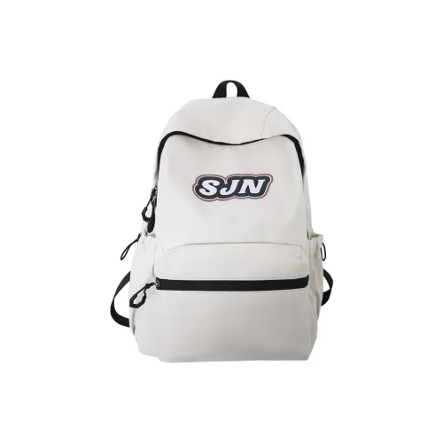 GOBLIN SHARKS 1759 Nylon Backpack Large Size Unisex White/Black/Khaki/Blue/Pink