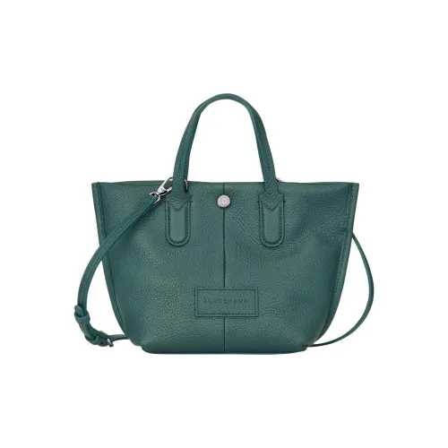 LONGCHAMP Grained Calfskin Shoulder Bag Crossbody Bag Handbag Extra Small Women's Cedar Wood Color