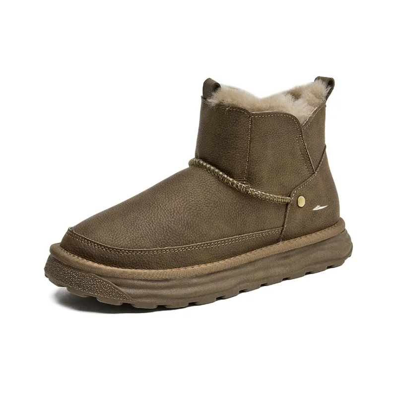 Kuding Warm Slip-Resistant Water-Resistant Snow Boots Men's-8