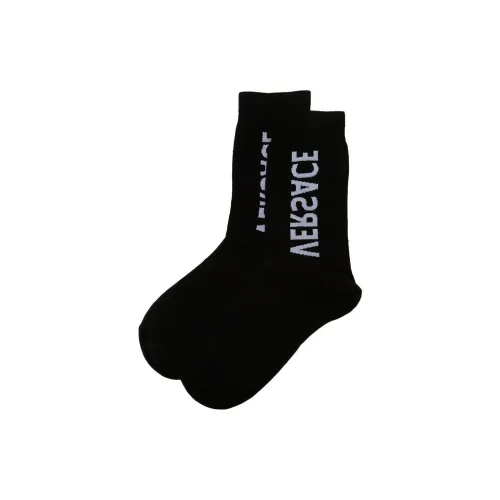 VERSACE Logo lettering Ankle Socks