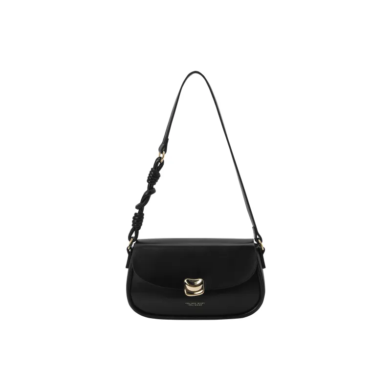 SEM/R PU Small Square Bag Handbag Crossbody Bag Small Size Women's Ecru/Caramel Brown/Black-26