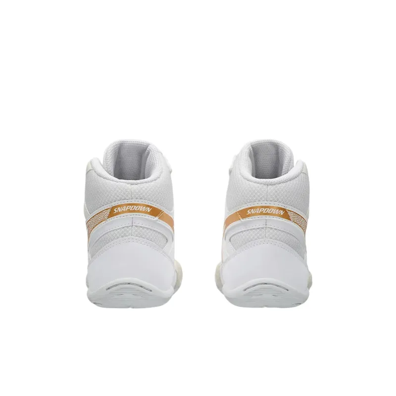 Asics Snapdown 4 High Top Kids Lifestyle Shoes White/Pure Gold Kids'-5