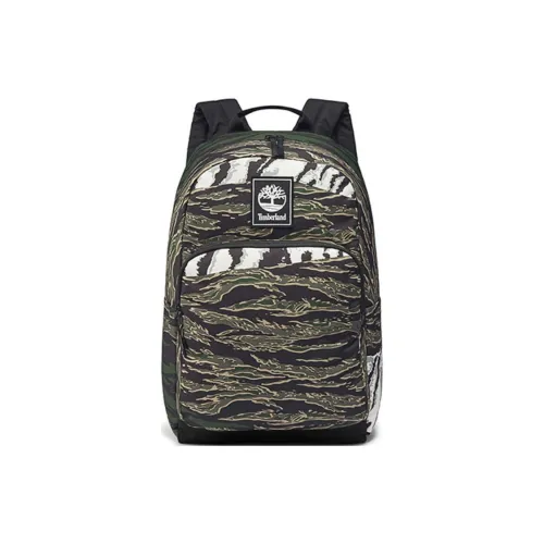 Timberland Polyester Backpack Regular Unisex Tiger Print Camouflage