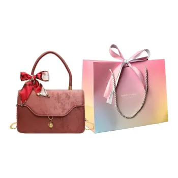 Yalu PU Tote Crossbody Handbag Regular Women's Ancora Red