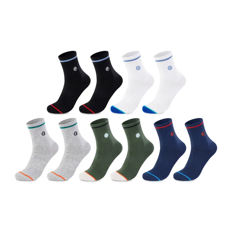 FAIRWHALE Knee High Socks Unisex 5 Pack-6