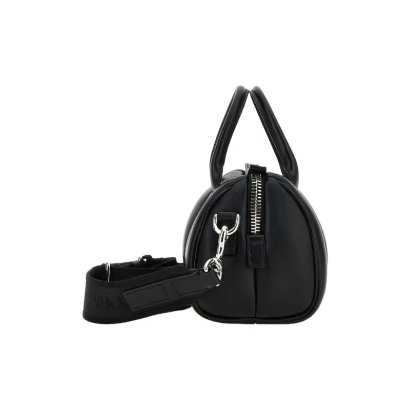 HOGAN Nappa Leather Bowling Bag Shoulder Bag Handbag Mini Women's Black-2