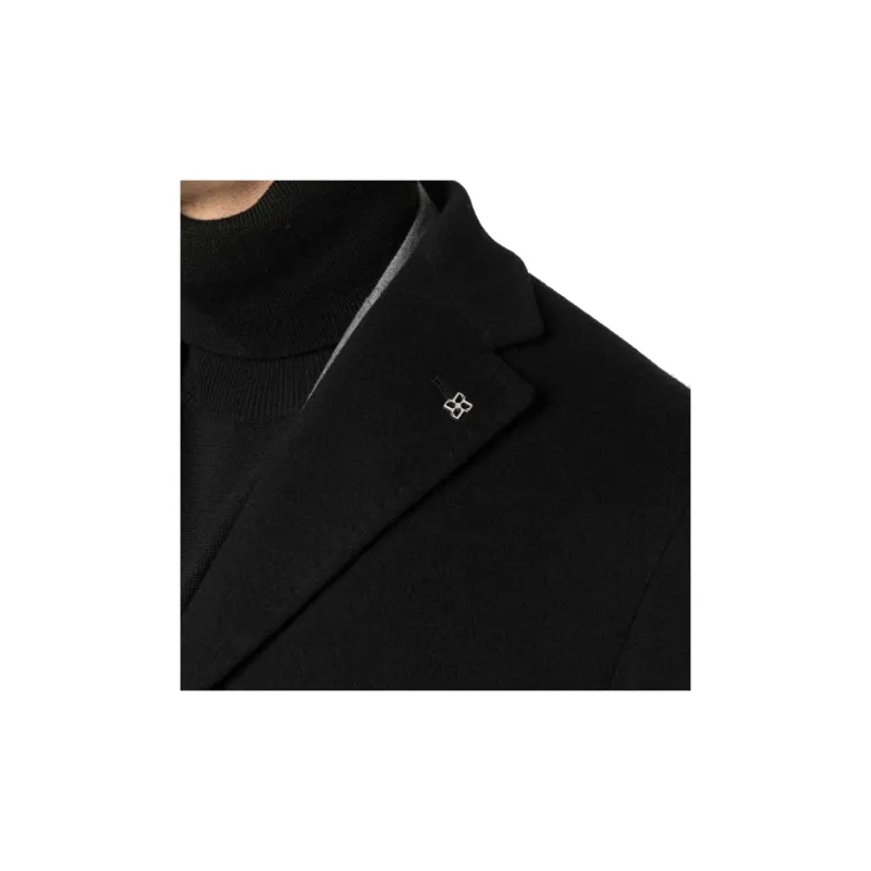 Tagliatore Logo-patch Single-breasted Blazer-4