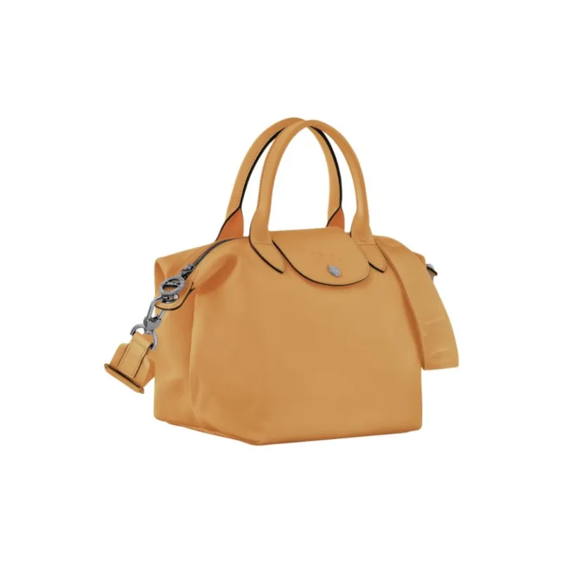 LONGCHAMP Le Pliage Xtra Cow Leather Tote Bag Shopping Bag Handbag Small Size Women's Honey Yellow-1