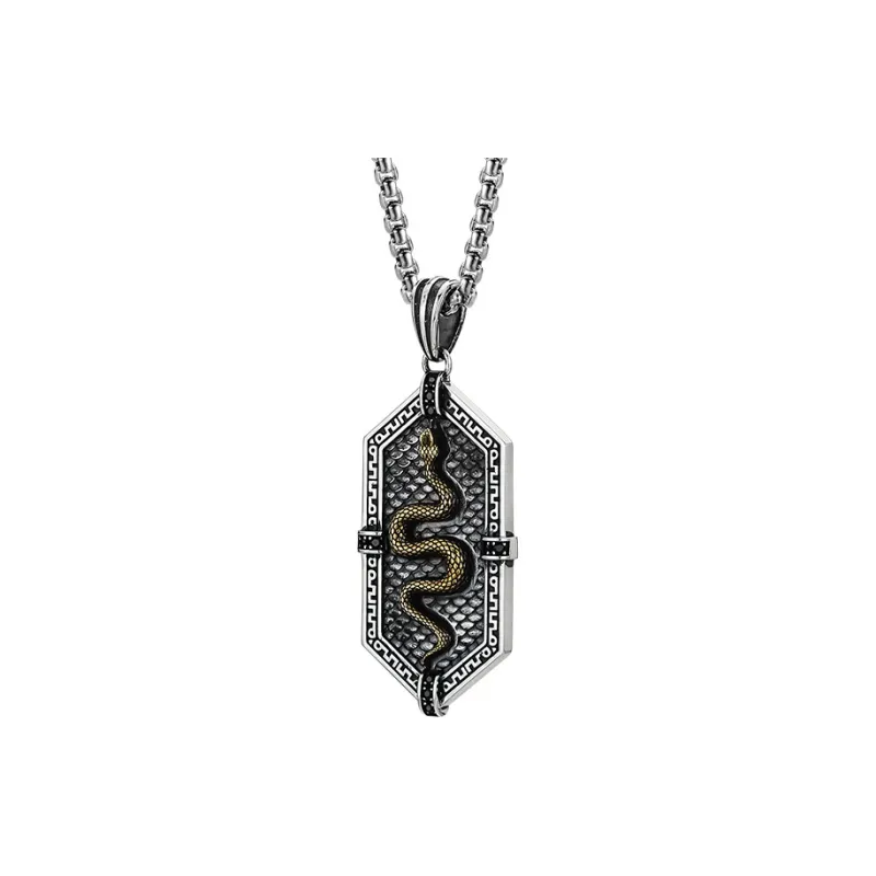 MYSH 925 Sterling Silver Necklaces Men's-1