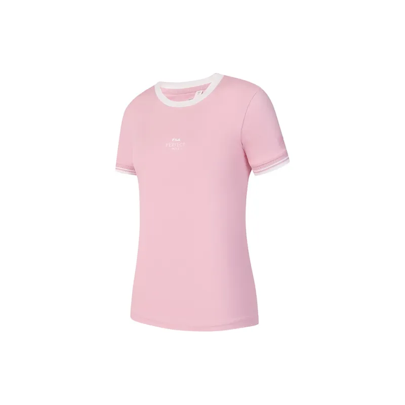 FILA T Shirt Women's Romantic Heart Pink-1