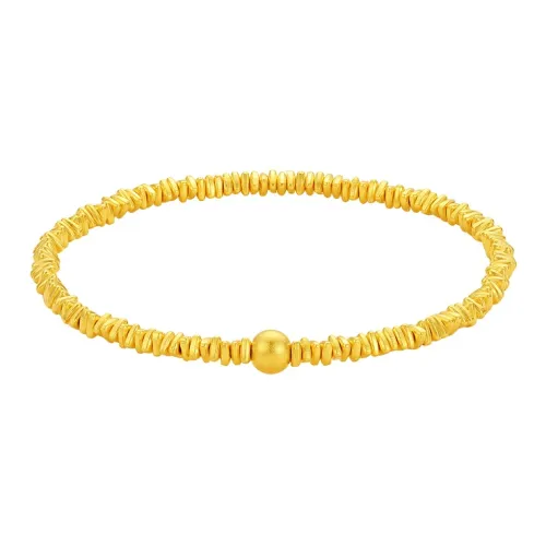 ZHOU LIU FU Luxury Gold Chain, Jewelry Solid Gold Priced In Gram Gold Bracelet Women's
