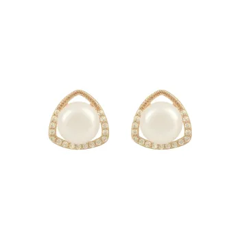 Taste The Color Freshwater Pearl Stud Earrings Women's