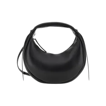 HOGAN Nappa Leather One Shoulder Handbags Medium Size Women's Black