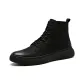 Black Polished Leather