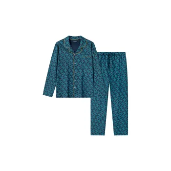 Shuya Pajama Set Men's Royal Blue