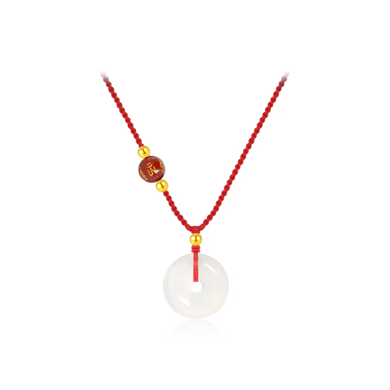 Chinese Jewelry Chalcedony Necklaces Unisex-2