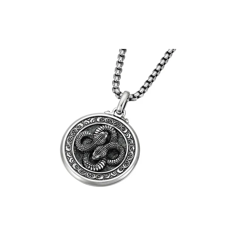 MYSH 925 Sterling Silver Necklaces Men's-9