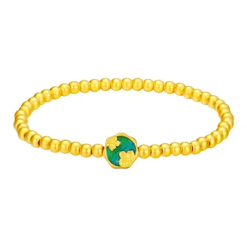 KLFOOK Niche Fashion Luxury Advanced Touch Solid Gold 999 Fixed Price Bracelets Women's