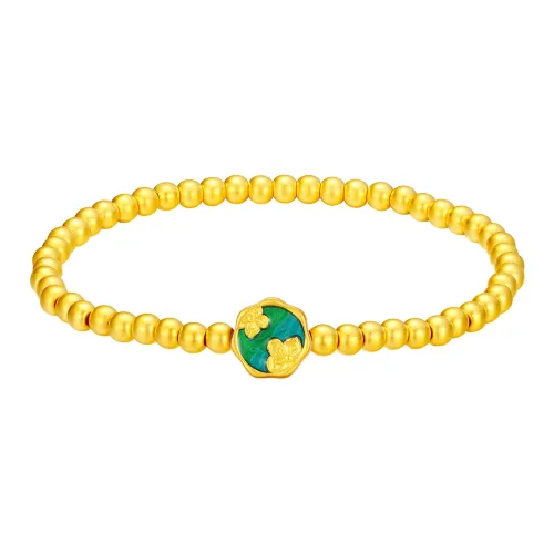 KLFOOK Niche Fashion Luxury Advanced Touch Solid Gold 999 Fixed Price Bracelets Women's