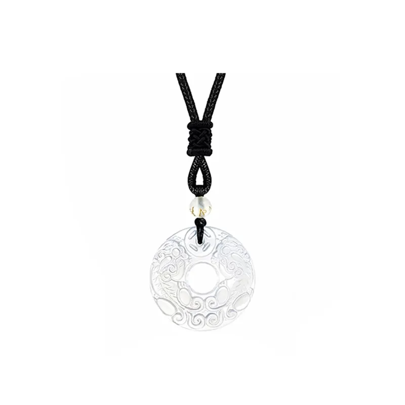 ZHOUBAIFU Obsidian Jade Necklaces Unisex-7
