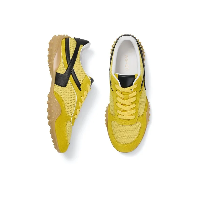 GG CC Skateboard Shoes Women's Low Top White/Blue/Yellow-16