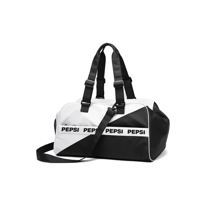Pepsi Water-Repellent Membrana Dermalis Gym Bag Luggage Bag Handbag Travel Bag Regular Unisex Black-0