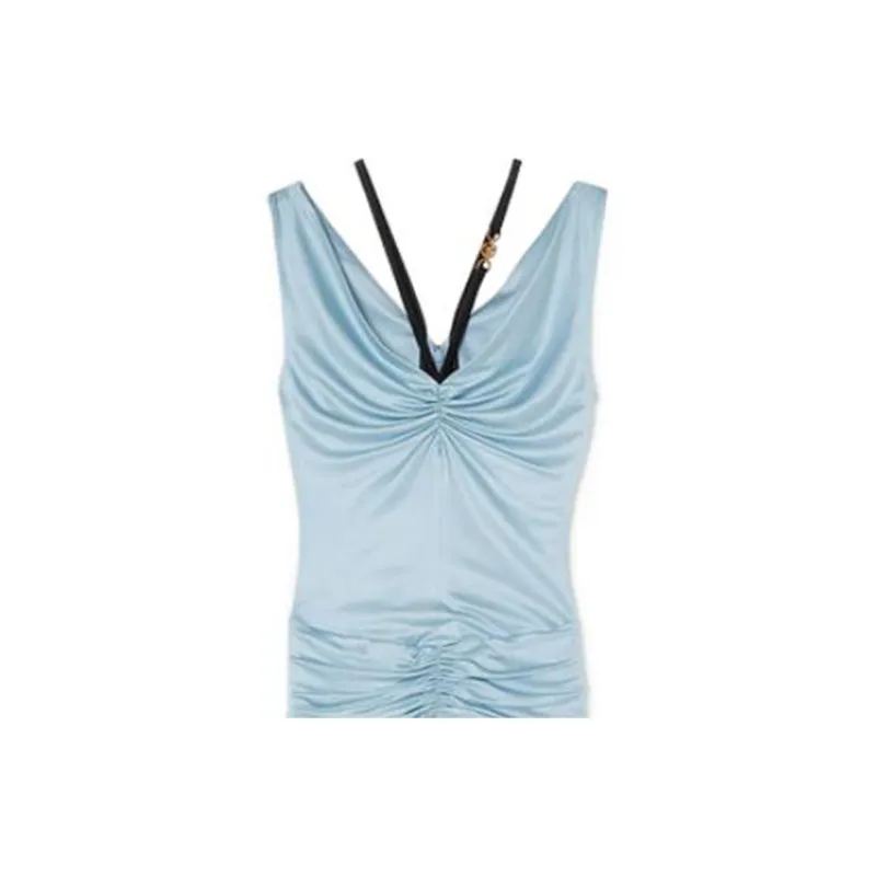 VERSACE Dress Fabric Jersey 'Light Blue'-1