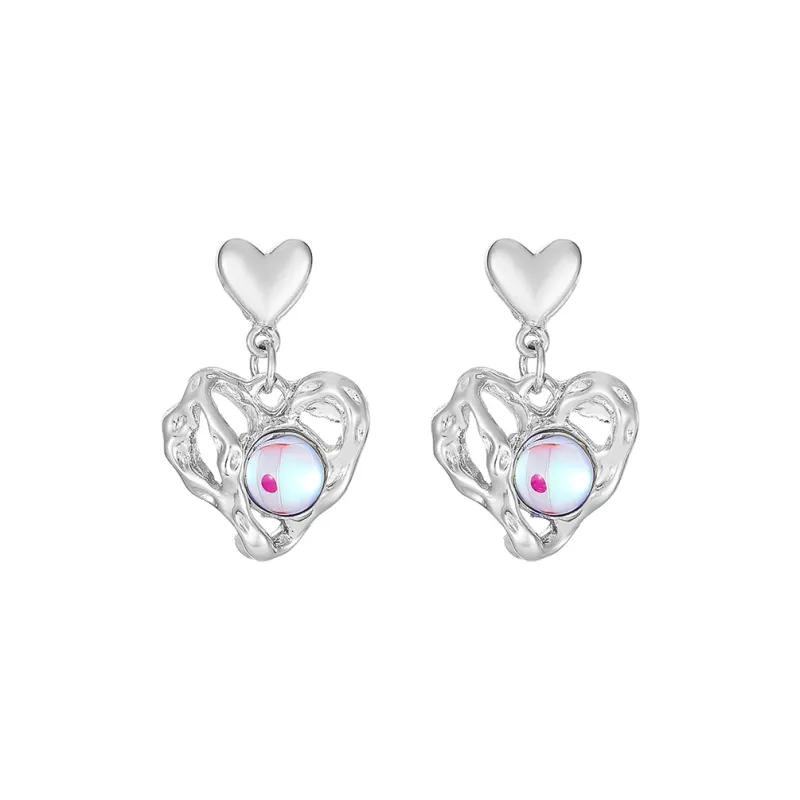 MISS XIA JWY S925 Silver Stud Earrings Women's-0