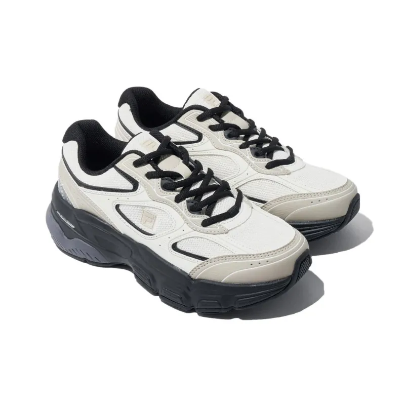FILA Ranger Anti Slip And Wear Resistant Breathable Low Top Casual Shoes Unisex Beige Black-2
