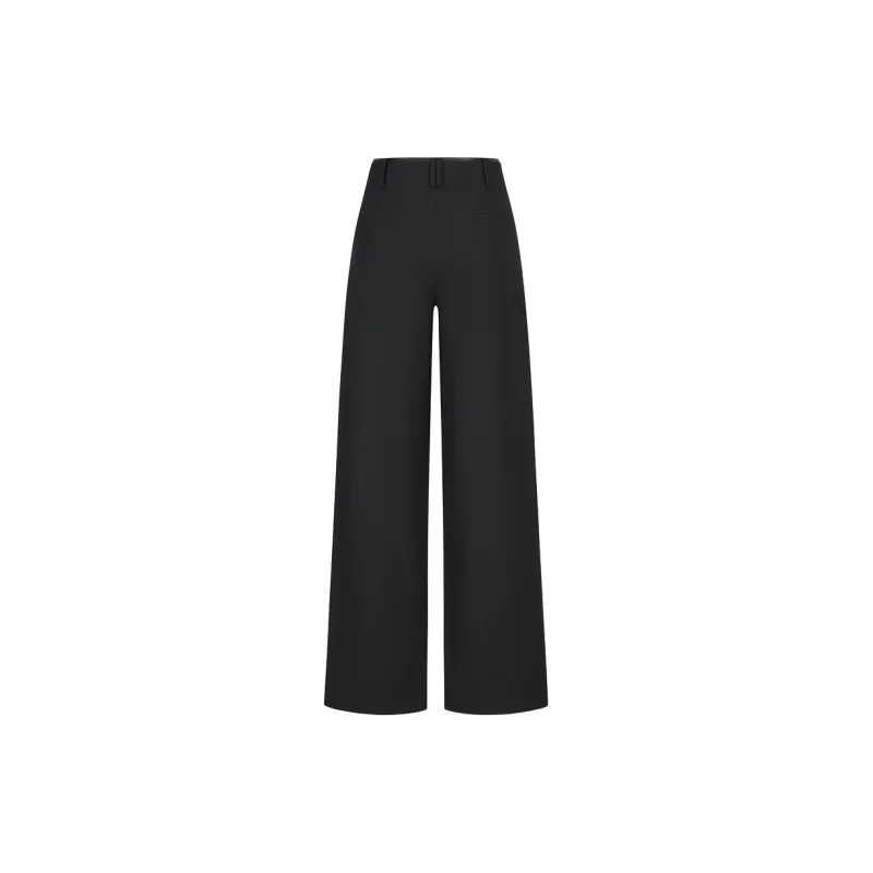 JZ. ANNAKRO Casual Pants Women's Plain Black-1
