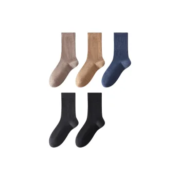 H YXIANG Mid Calf Socks Men's 5 Pack