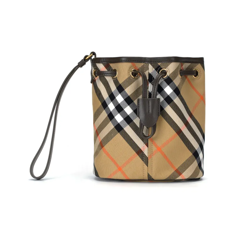 Burberry Cotton Clutch Women's Sand-1