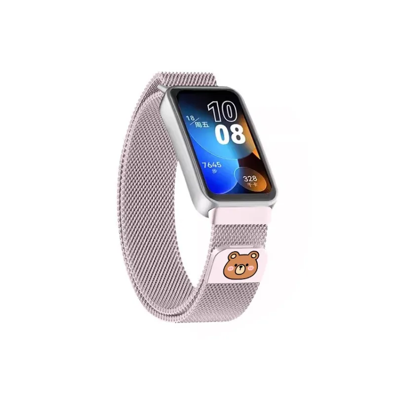 FZRT Cute Bear Collection Huawei Compatibility Watch Band 206mm Stainless Steel Material-5