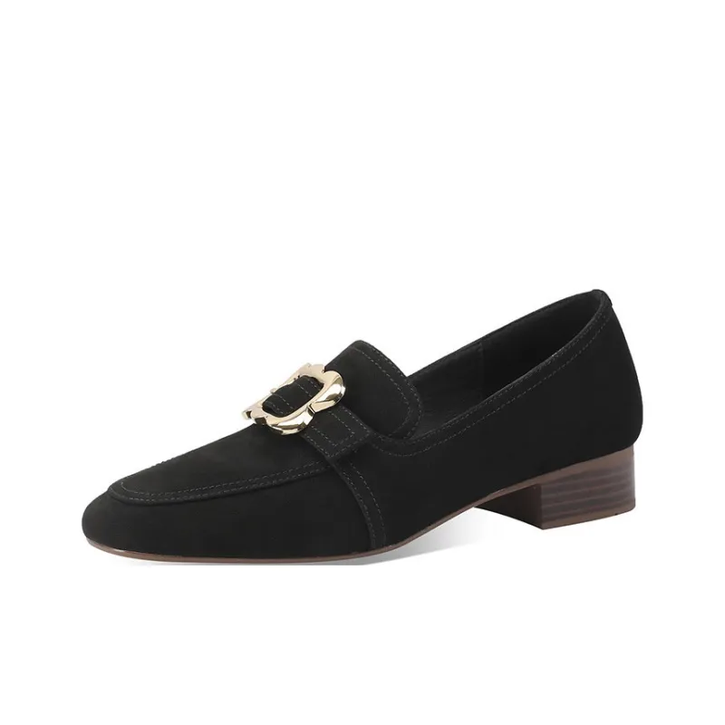 XICUNMINGWU Loafers 2.8cm Women's Black-0